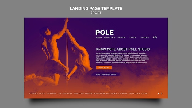 Pole class landing page