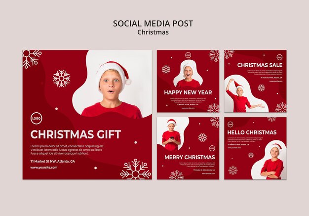 Postagem de venda de natal nas redes sociais