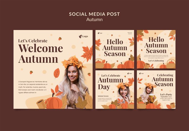 Postagens do instagram da temporada de outono