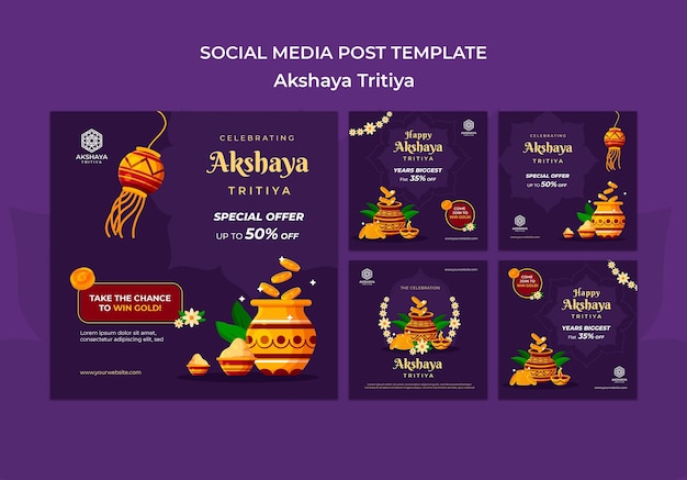 Postagens do instagram de akshaya tritiya