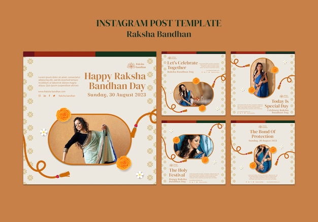 Postagens do instagram de comemoração de raksha bandhan