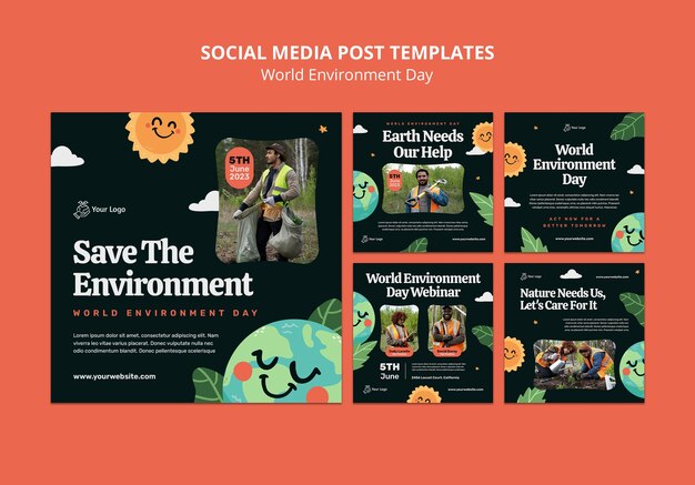 Postagens do instagram do dia mundial do meio ambiente