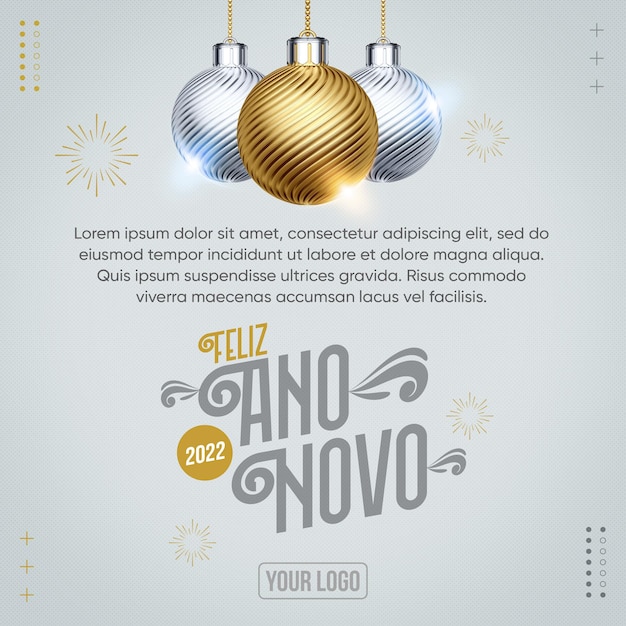 postal de fim de ano para inserir mensagem para 2022