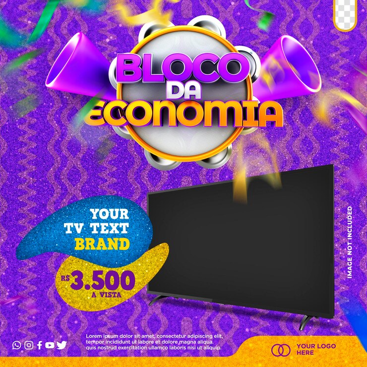 PSD grátis postar modelo de mídia social carnaval no brasil