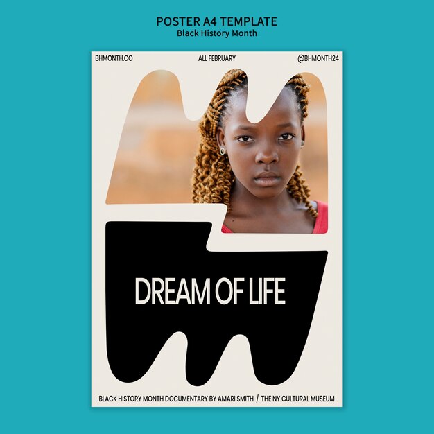 Poster de celebração do Mês da História Negra