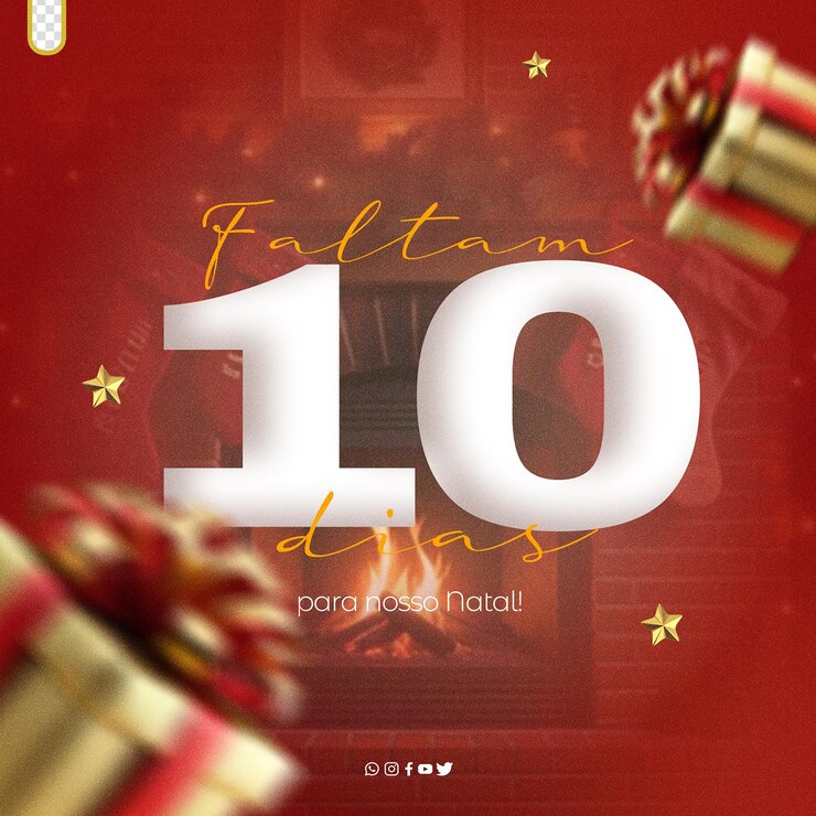 PSD grátis poster psd editável feliz natal e prospero ano novo festas de natal feliz no brasil