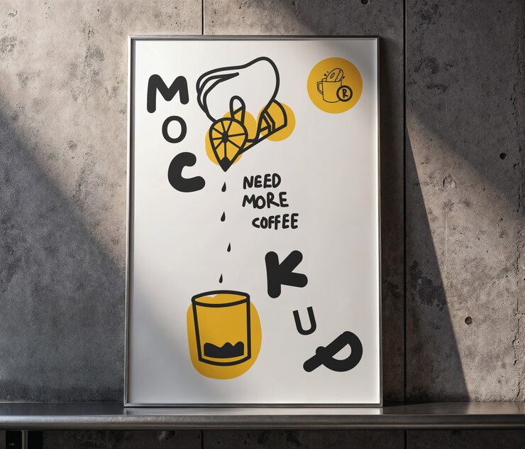 PSD grátis preciso de mais modelos de cartazes de café.