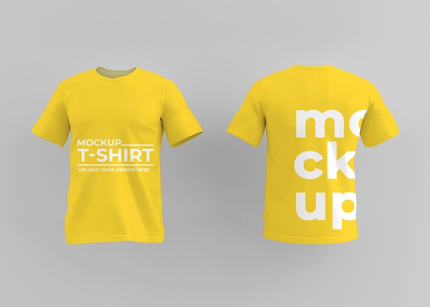 mockup camisa frente e costas psd