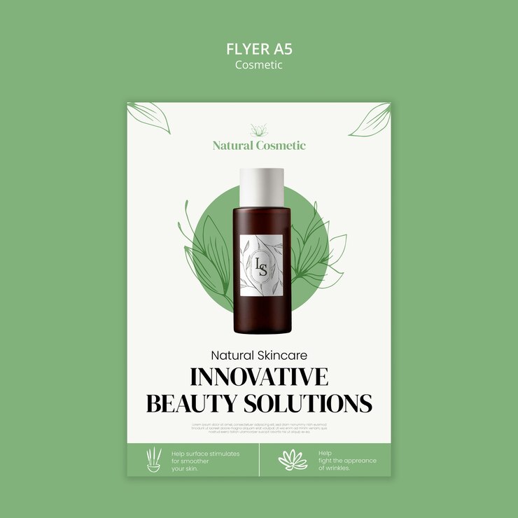 PSD grátis projeto de modelo cosmético