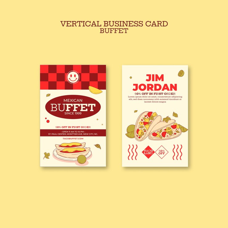 PSD grátis projeto de modelo de buffet