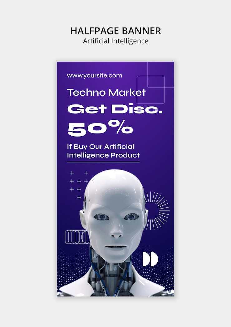 PSD grátis projeto de modelo de inteligência artificial