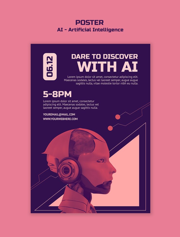 PSD grátis projeto de modelo de inteligência artificial