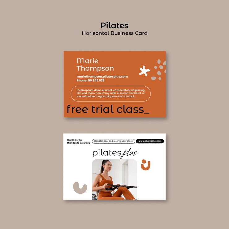 PSD grátis projeto de modelo de pilates