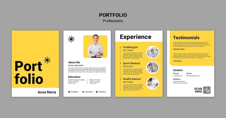PSD grátis projeto de portfólio profissional e currículo