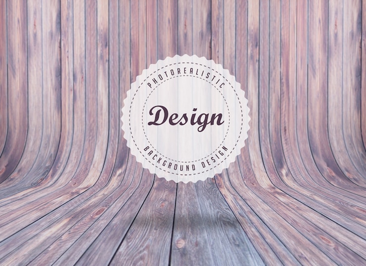 PSD grátis projeto do fundo realista woodboard