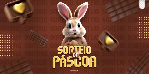 psd mídia social evento promocional de feliz páscoa feliz páscoa no brasil