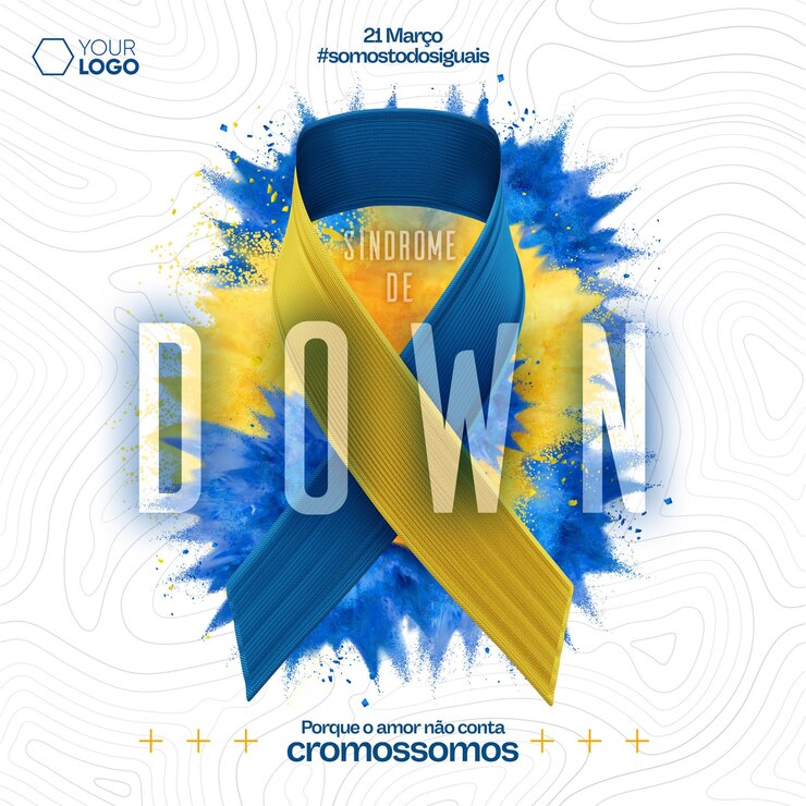 PSD grátis redes sociais alimentam o dia mundial da síndrome de down