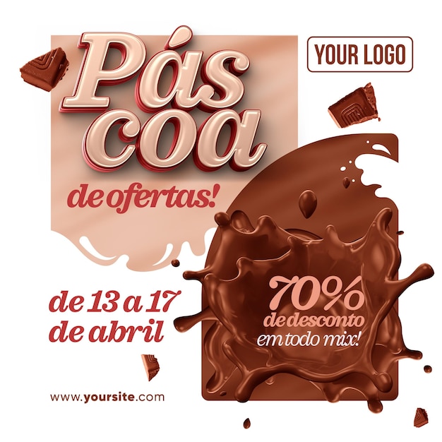 Redes sociais alimentam ofertas de páscoa com até 70 de desconto