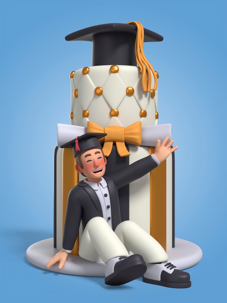 PSD grátis renderização 3d da pose do personagem de pós-graduação
