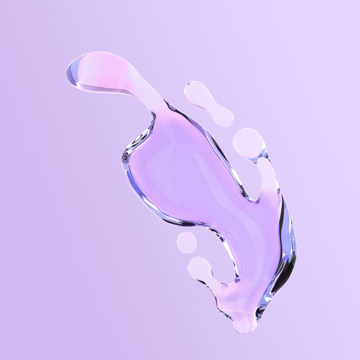 PSD grátis renderização 3d de formas líquidas ícone