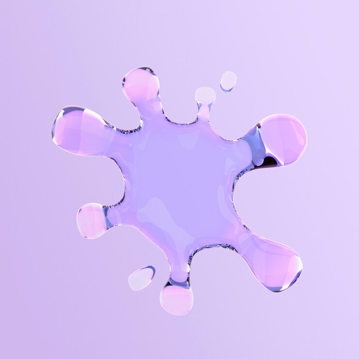 PSD grátis renderização 3d de formas líquidas ícone