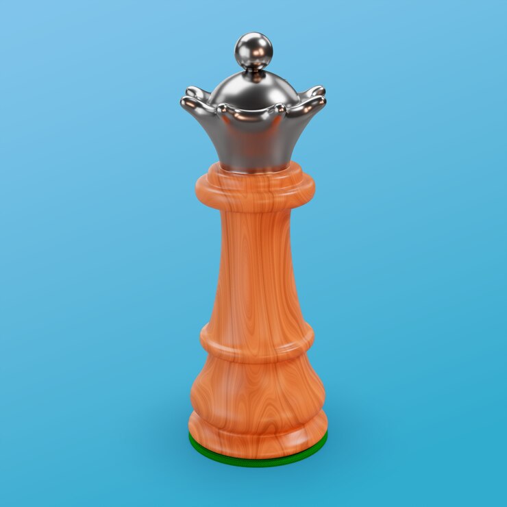 PSD grátis renderização 3d de peças de xadrez