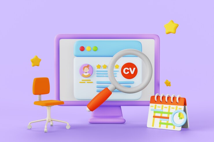 PSD grátis renderização 3d do fundo de vendas de recrutamento