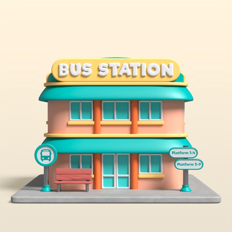 PSD grátis renderização 3d do ícone do edifício