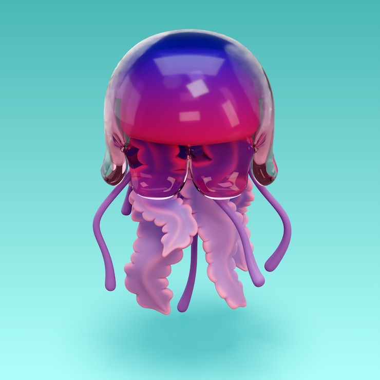 PSD grátis renderização 3d do ícone do mar e do oceano