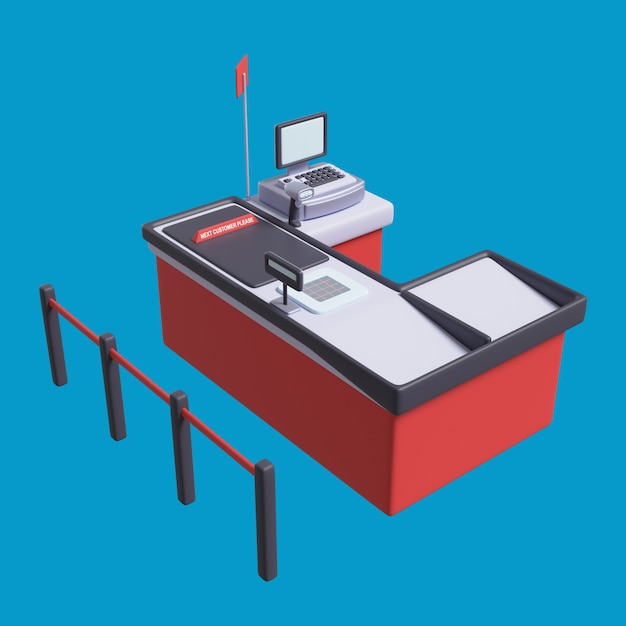 Renderização 3D do item usado nas compras