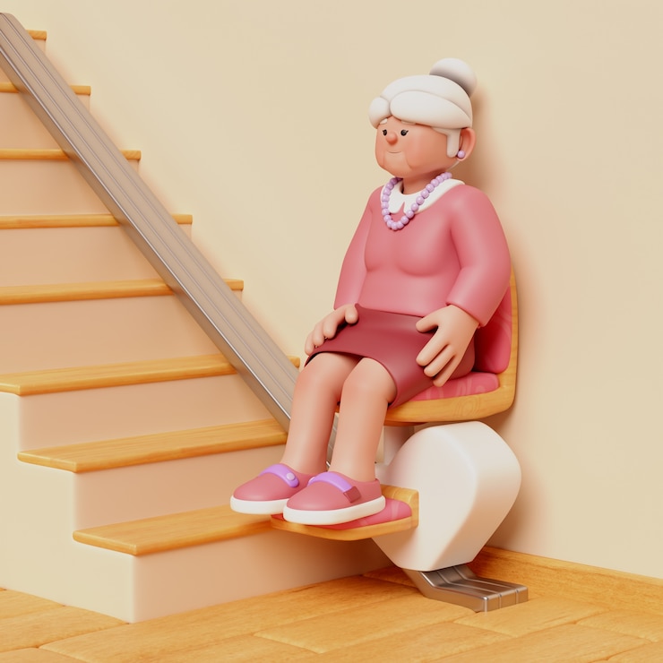 PSD grátis renderização 3d do personagem de mulher idosa