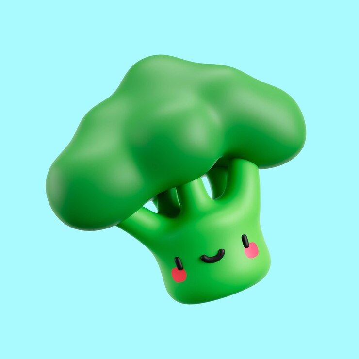 PSD grátis renderização de ícone 3d para estilo de vida vegano