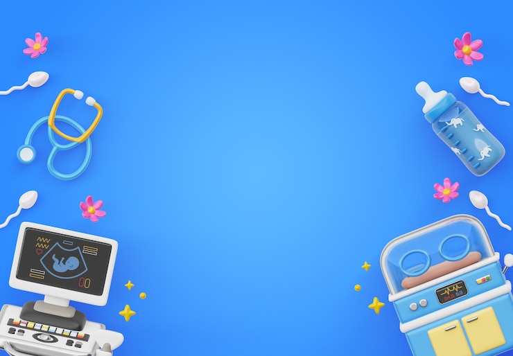 PSD grátis renderização em 3d do fundo das vendas de fertilidade