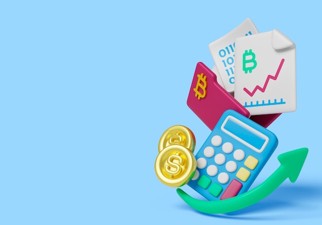 Renderização em 3D do fundo financeiro