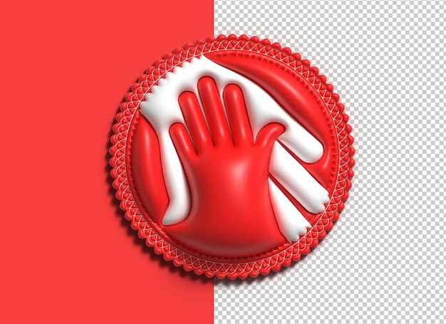 PSD grátis renderização em 3d png,aperto de mão png