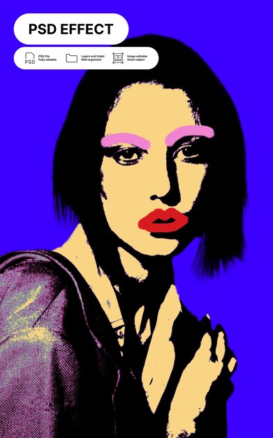 Retrato de arte pop