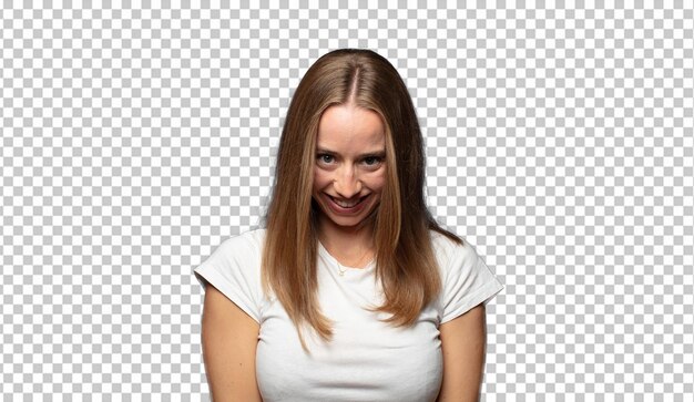 retrato de mulher loira com rosto expressivo