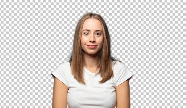 retrato de mulher loira com rosto expressivo