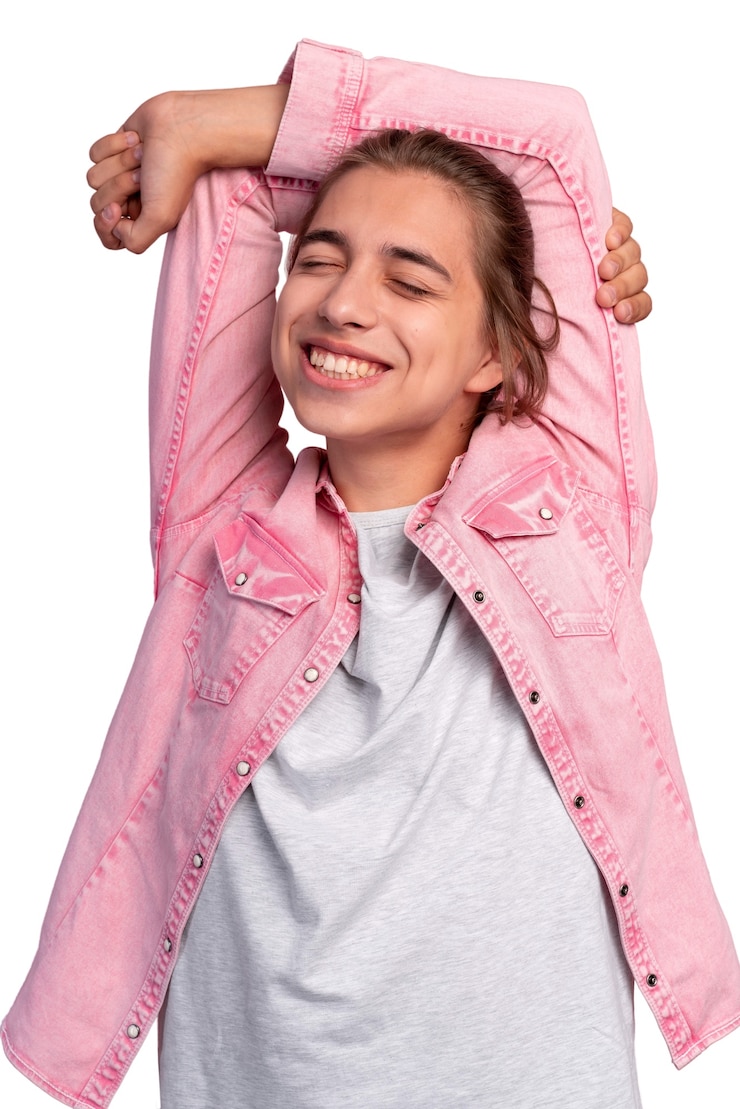 PSD grátis retrato de um adolescente isolado