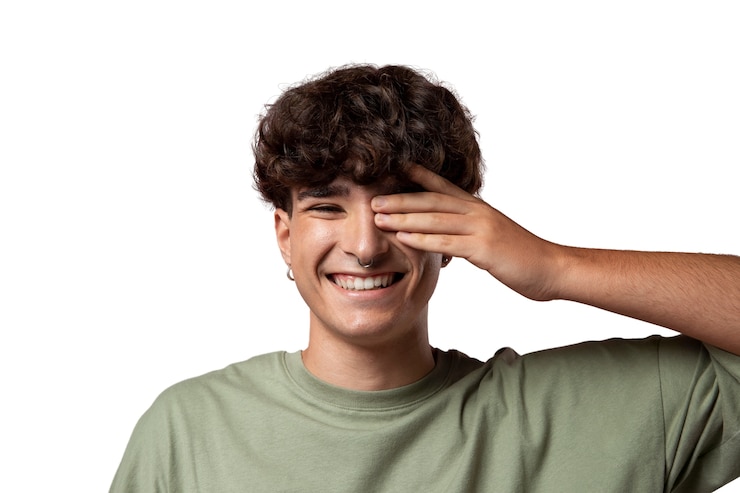 PSD grátis retrato de um adolescente isolado