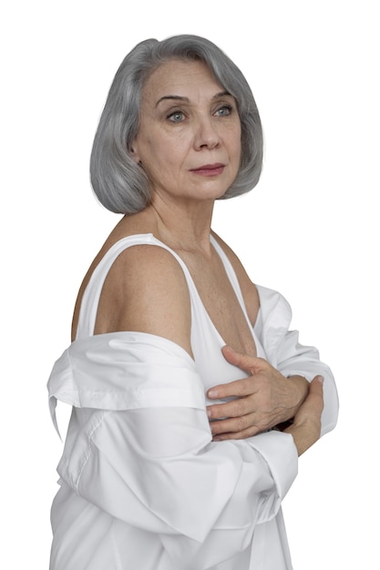 Retrato de uma velhota elegante