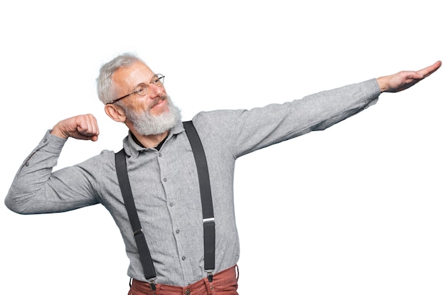 Retrato sênior de homem feliz