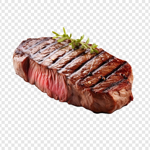 Saboroso bife de filé grelhado png isolado em fundo transparente