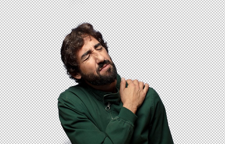 PSD grátis sentir-se cansado, estressado, ansioso, frustrado e deprimido, sofrer de dores nas costas ou no pescoço