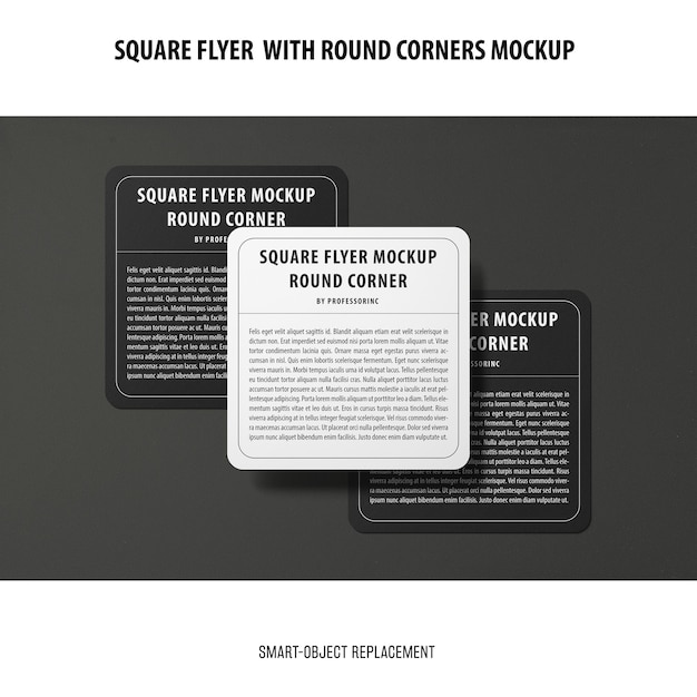 Sqaure flyer mockup