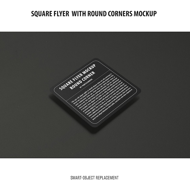 Sqaure flyer mockup