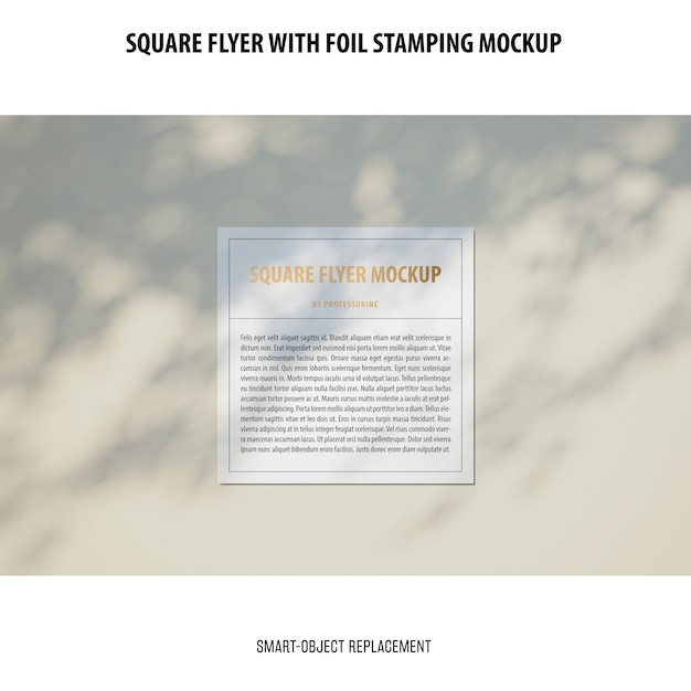 Square flyer mockup