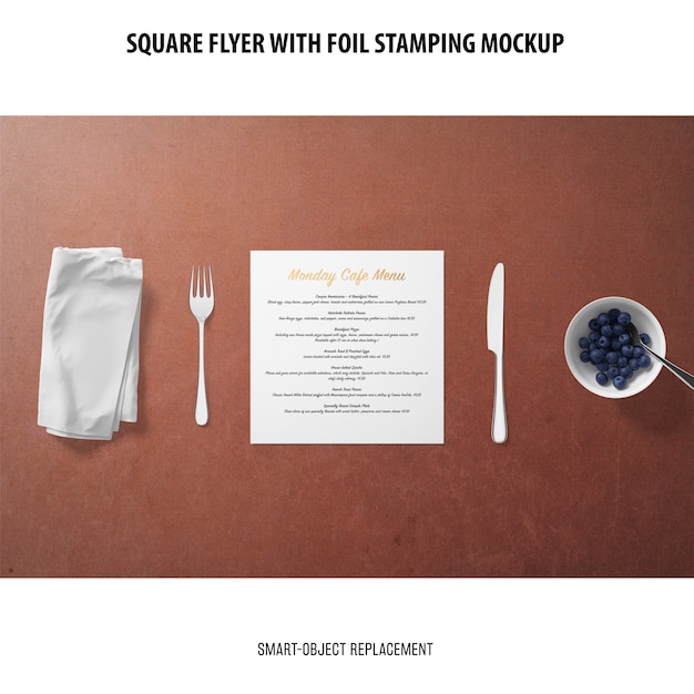 Square flyer mockup