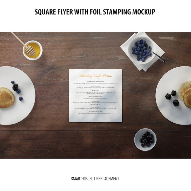 Square flyer mockup