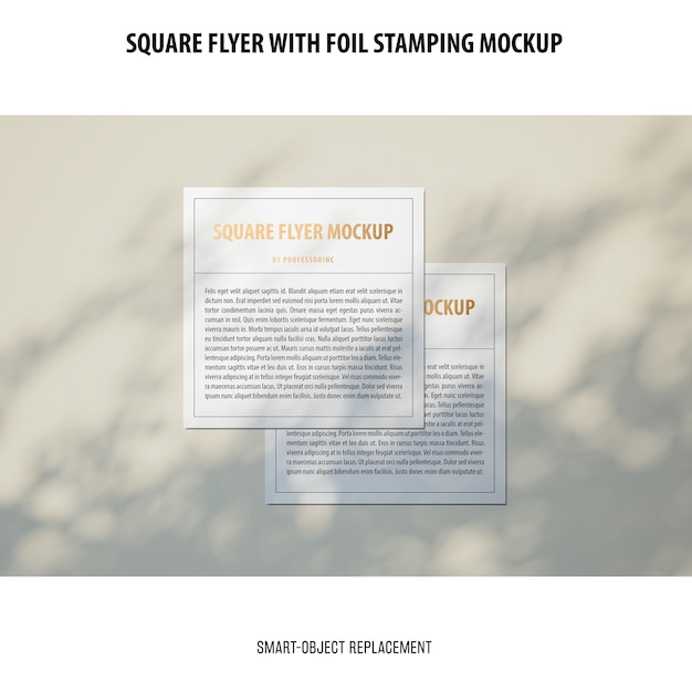 Square flyer mockup